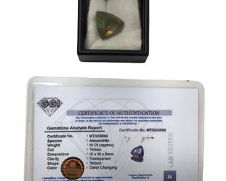 Approximately 10CT Trillion Cut Alexandrite