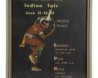 Indian âWA-BE-SKI-WAâ Fair poster lithograph