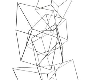 Original Skip Fox Architectural Abstract Sculpture