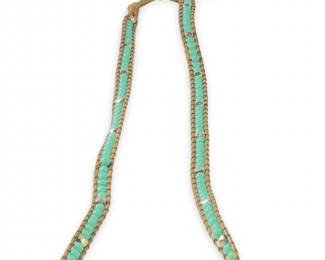 Nakamol Leather Bead Lariat Necklace