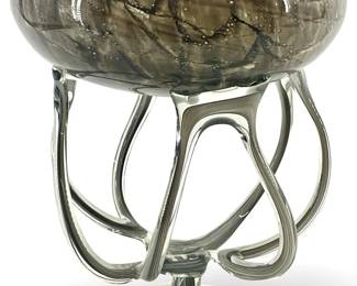 Hand Blown Art Glass Jellyfish Bowl