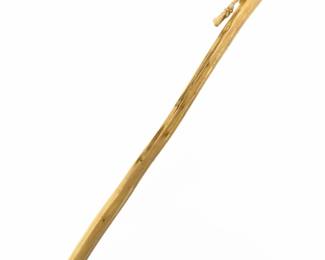 Hand Carved Polished Wooden Walking Stick