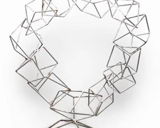 Skip Fox Original Metal Abstract Geometric Art