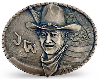 Sterling Philip Kraczkowski John Wayne Belt Buckle