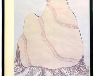 R.C. Gorman âLady in Yellow" Fine Print