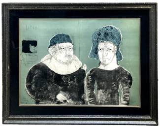 Signed Jose Luis Cuevas âBorgia" Lithograph