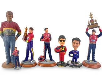 7 Jeff Gordon NASCAR Figurines/Bobbleheads