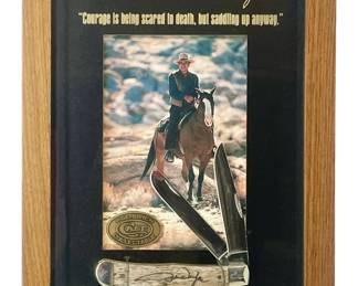Case XX John Wayne Collectible Knife Display