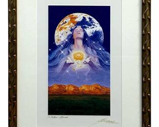 Signed Al Choi âMother Earth" Fine Print
