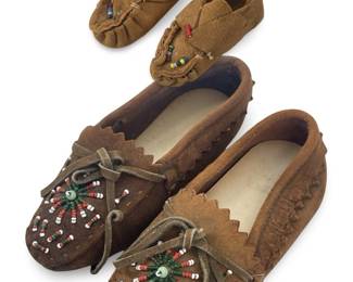 Native American Infant and Child Sized Moccasins