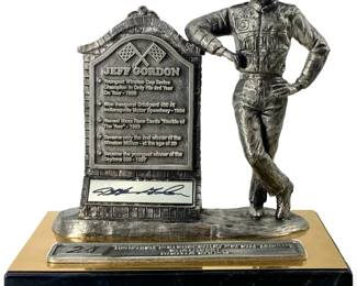 Ricker Pewter Signed Jeff Gordon Sculpture