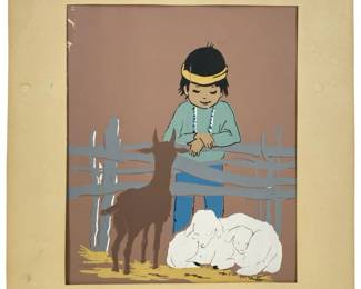 Vintage Tempera Painting Signed Kiyannie Sue Payne