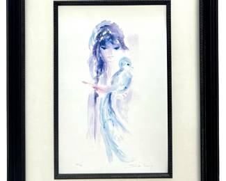 Signed Shan Merry âLa Nuit du Quetzal" Seriolitho