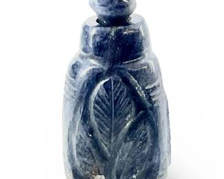 Carved Chinese Purple Jade Snuff Bottle