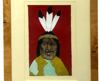 Beckwith Native American Portrait Print
