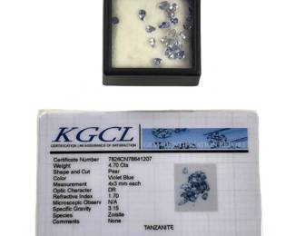 Approximately 4.70cts Pear Shape Loose Tanzanite
