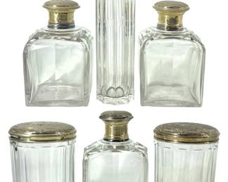 6pc Silver Plated Lidded Jar Collection