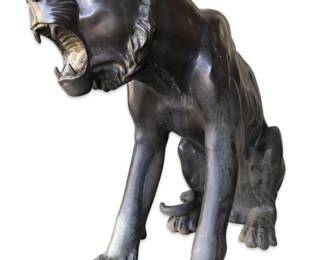 Large Lifesize Bengal Tiger Bronze