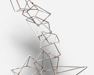 Skip Fox Original Metal Abstract Geometric Art