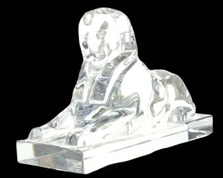 Baccarat Crystal Egyptian Sphinx Paperweight