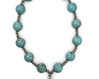 Gorgeous Chunky Turquoise Bead Necklace