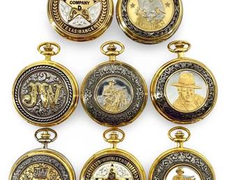 8pc John Wayne Franklin Mint Collectorâs Watches