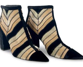 Christian Dior Velvet Cage Low Boots