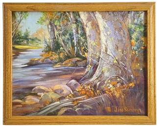 Signed Jim Strong Oil on Canvas