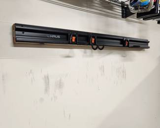 All garage hanging storage racks will be sold.