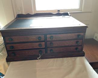 antique Spool cotton Cabinet