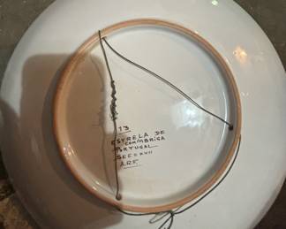 "151c. Estrele de Conimbriga Decorative Plate from Portugal
(17"" round)"