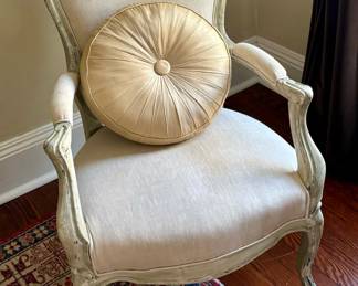 54. Pair of Armchairs w/ Painted Frame (24" x 19" x 37")