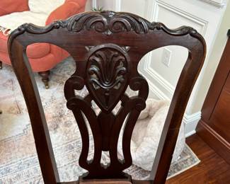 77. Pair of Antique Side Chairs (19" x 19" x 41")