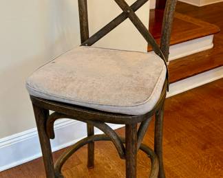 72. Set of 4 Bar Stools (20" x 16" x 43") (seat ht 26") 
