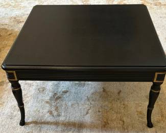 94. Texture Black & Gold Coffee Table (34" x 34" x 17")