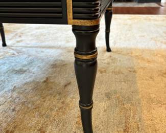 94. Texture Black & Gold Coffee Table (34" x 34" x 17")