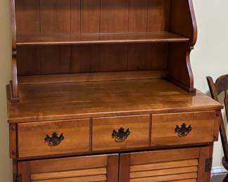 121. Vintage CB Atkins 2pc Hutch (36" x 18" x 68")