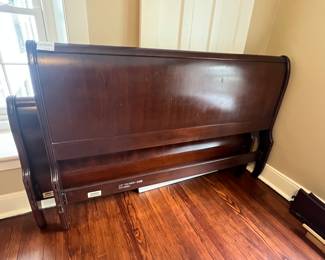 22. Mahogany Queen Sleigh Bed