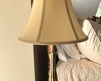 12. Pair of Brass Pineapple Table Lamps (30"h)
