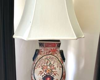 58. Porcelain Asian Lamp (32")