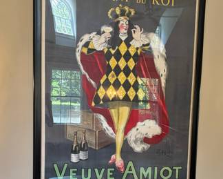 98. Framed Vintage French Poster for Veuve Amiot (49" x 64")