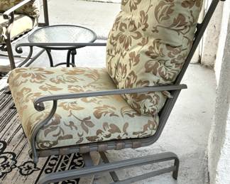 159. Brown Jordan 3pc Set Loveseat & 2 Rockers