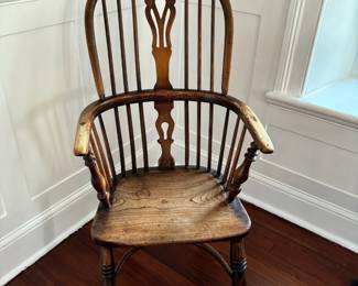 84. Set of 8 Antique English Windsor Chairs