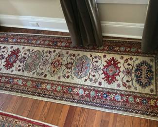 64. Multicolor Wool Hand Knotted Runner (32" x 91")