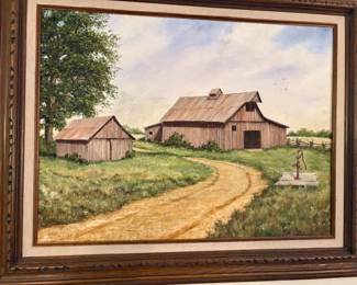 018 Painting Of Farm By Verne Mckinzie