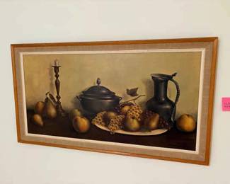 003 Painting Of Fruit And Other Items By Georges Couton