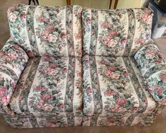 Loveseat By Laine Furniture In Flower Fabric