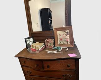 Dresser with mirror