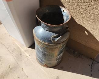 Vintage Metal Milk Can Rustic Farmhouse Decor 10 Gallon