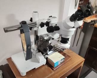 "Available for resale" Trinocular Stereo Microscope on Boom Stand – Watchmaker Jeweler Repair